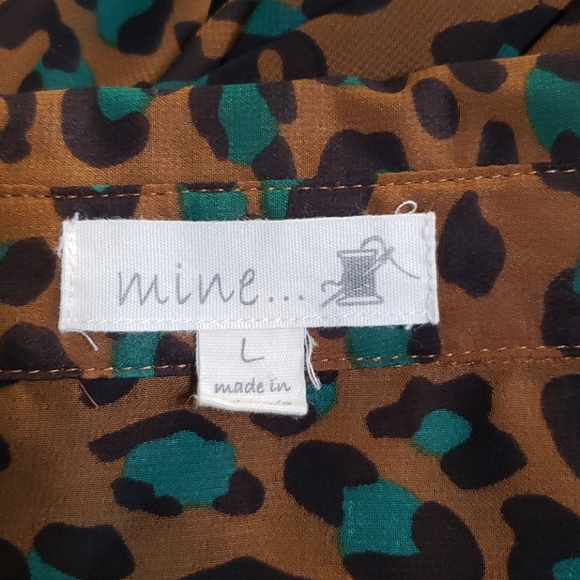 Mine...Sheer, leopard print shirt - Picture 11 of 13